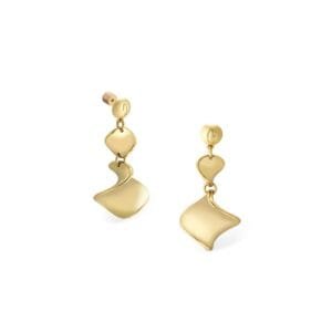 elegant swirling dangle earrings