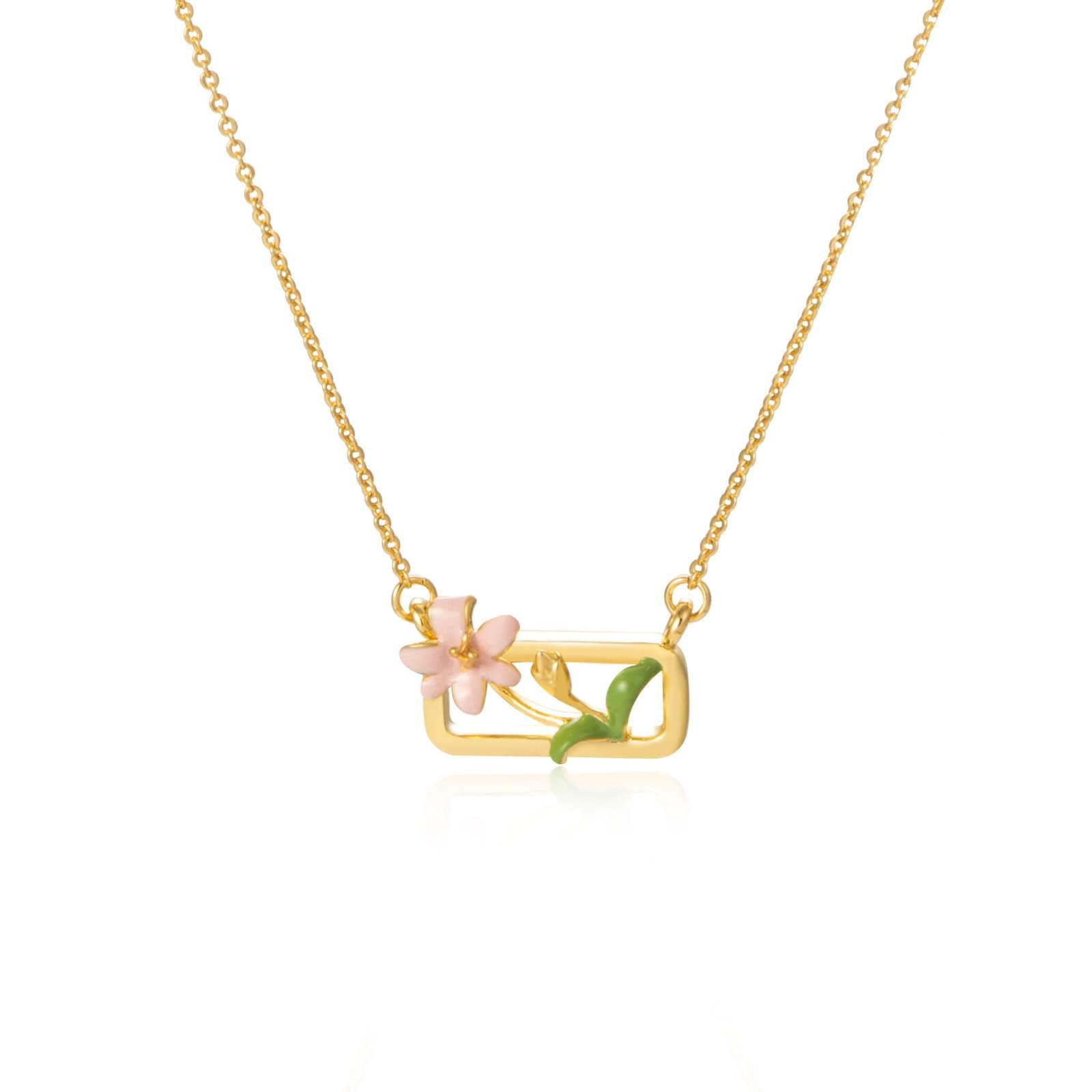 flower pendant necklace