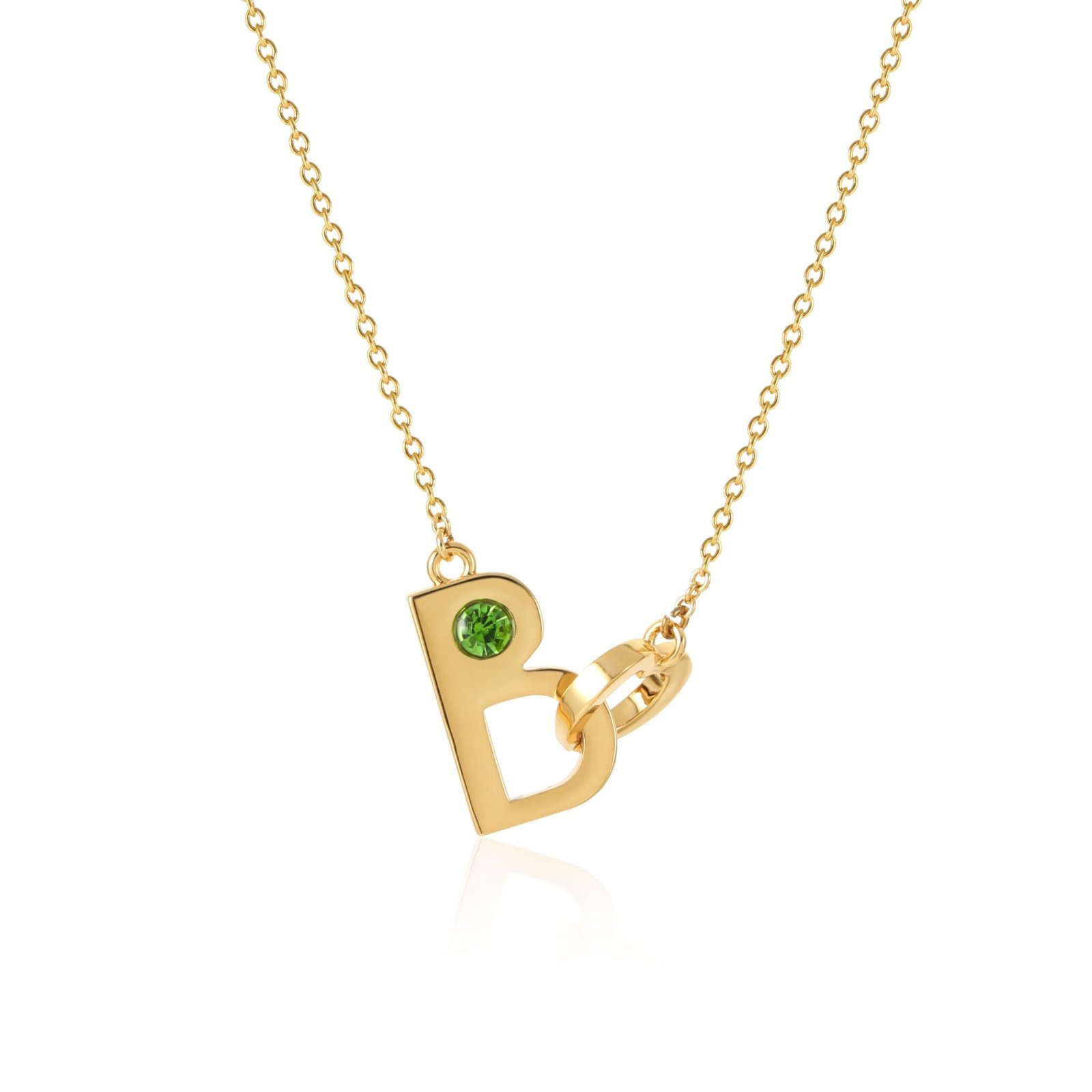 letter B pendant necklace
