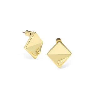 sleek diamond shape earrings