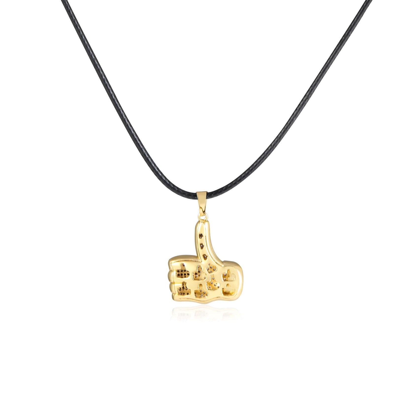 thumbs up pendant necklace