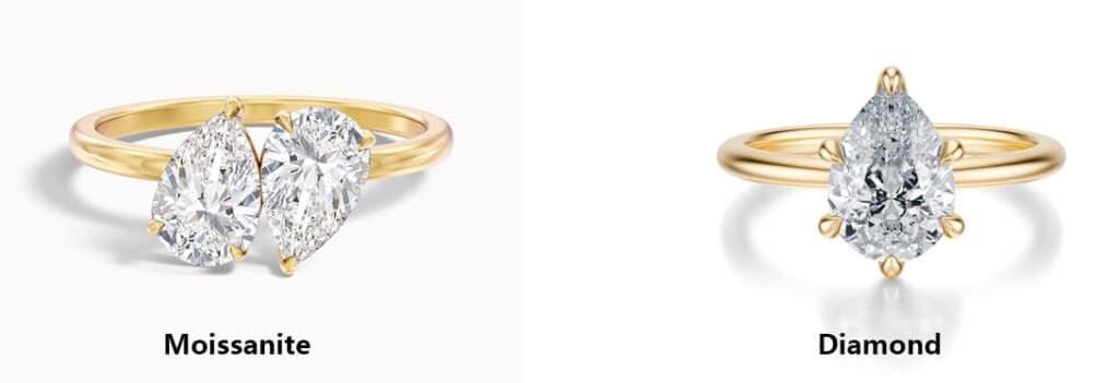custom ring factory: Moissanite and Diamond