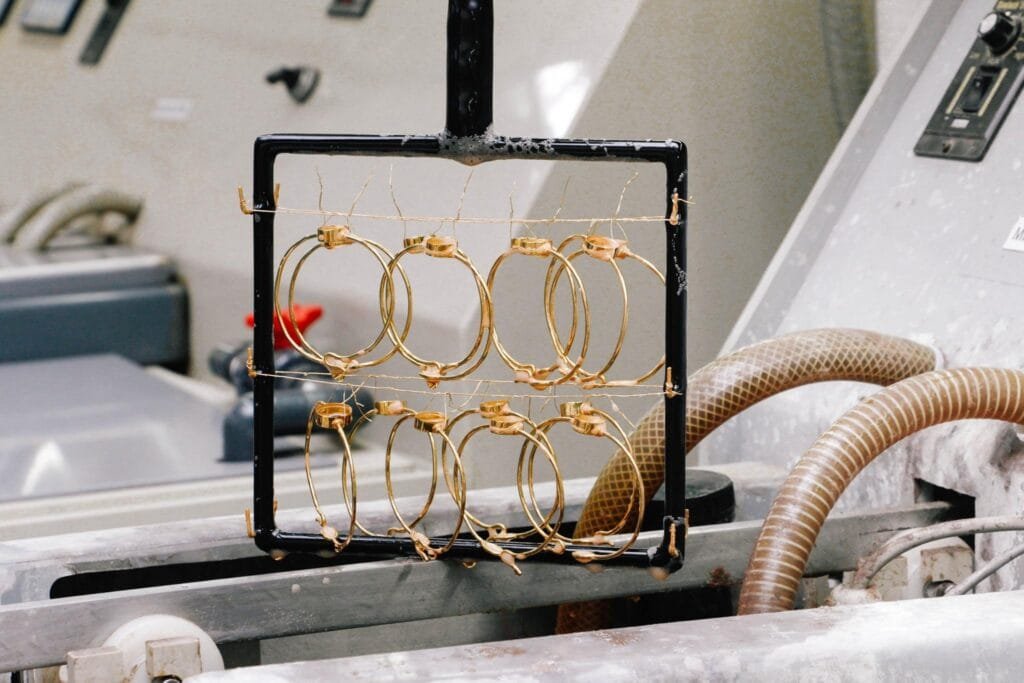 electroplated metals process