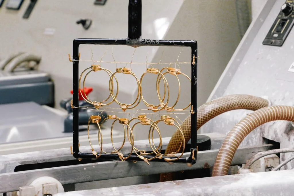 electroplated metals process