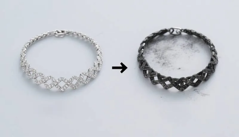 sterling silver jewelry turn black