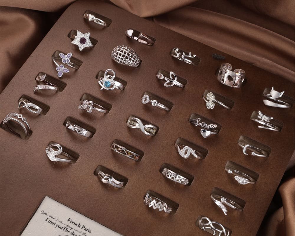 Custom silver rings
