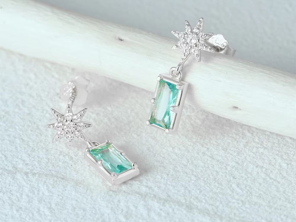 Silver earring