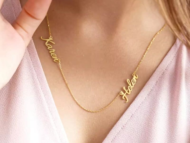 brass necklace