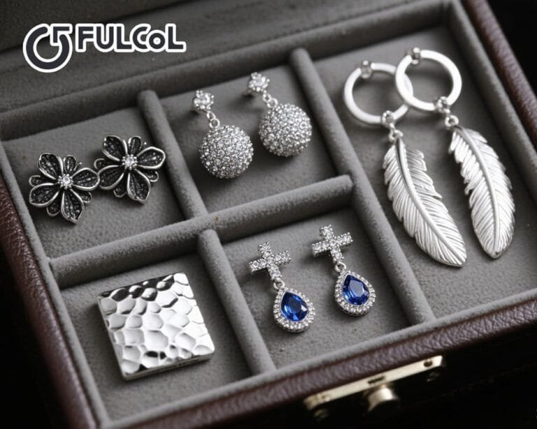 Custom silver earrings