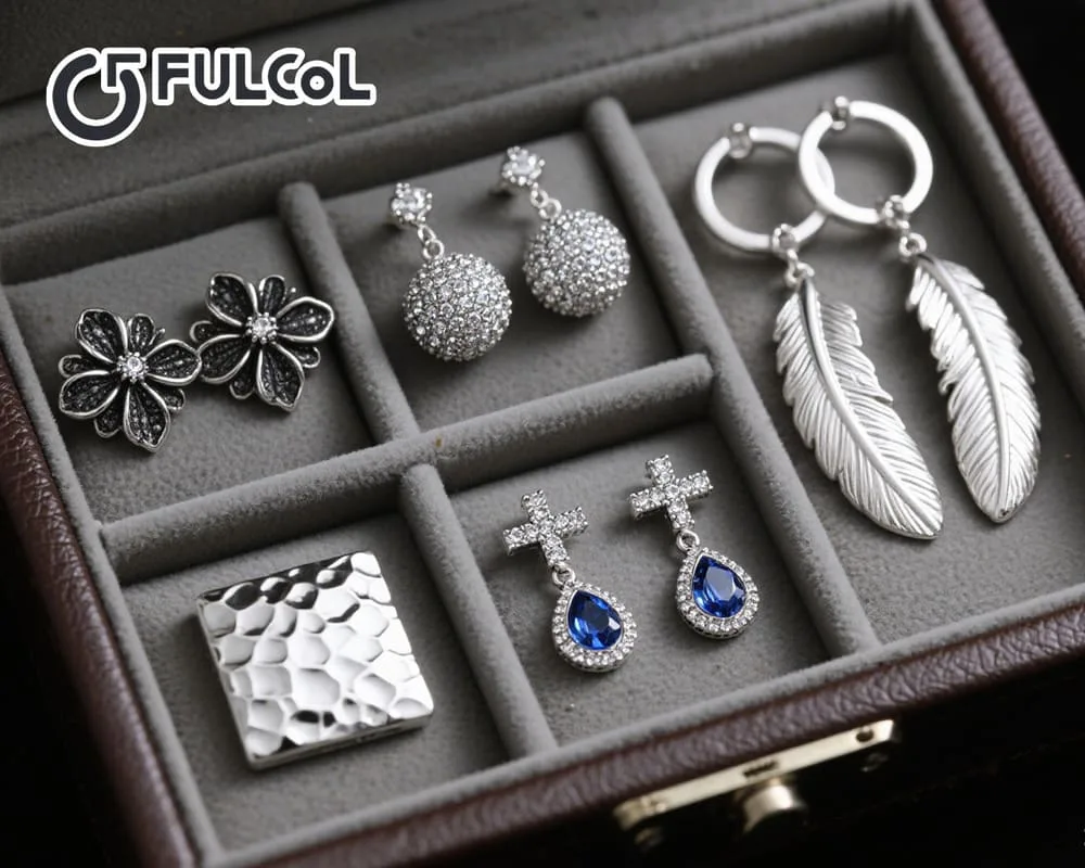 Custom silver earrings