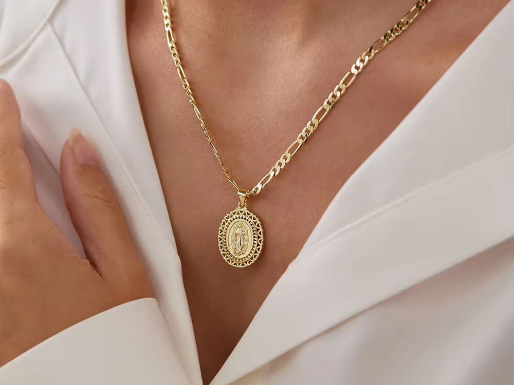brass necklace