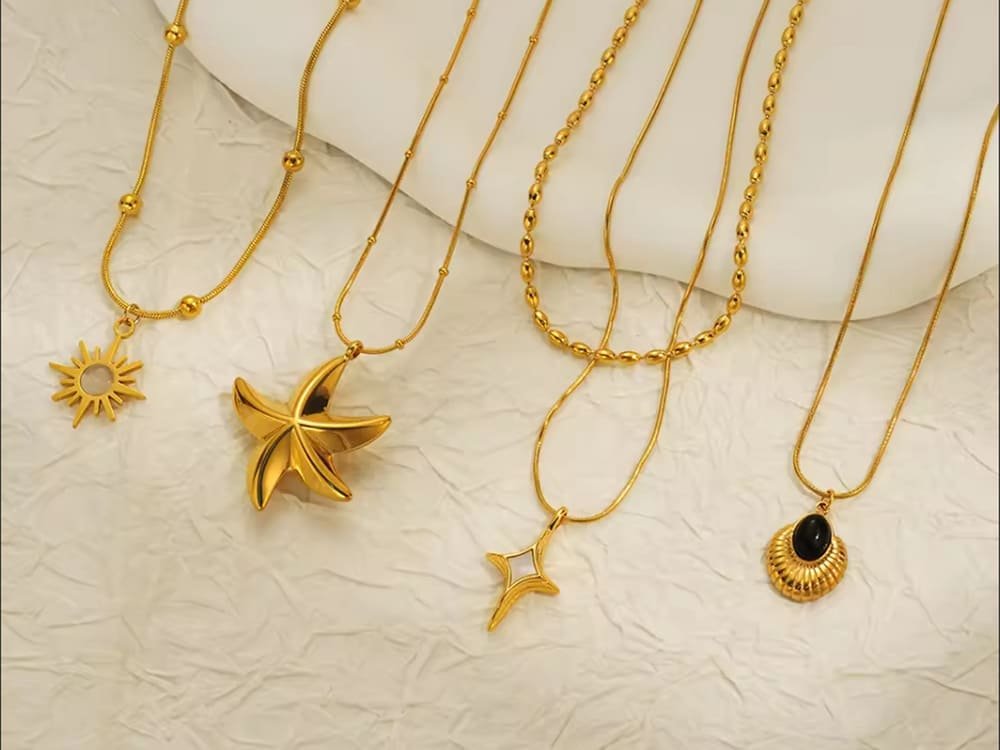 brass necklace