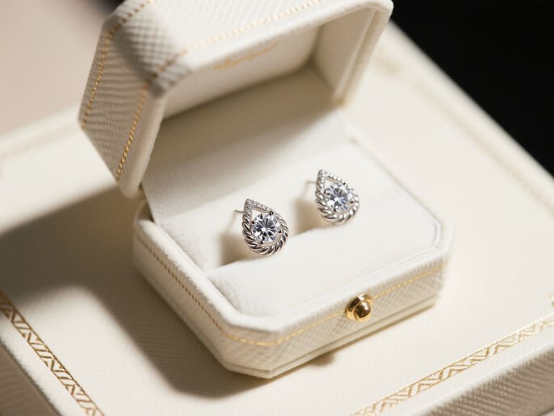 silver earrings