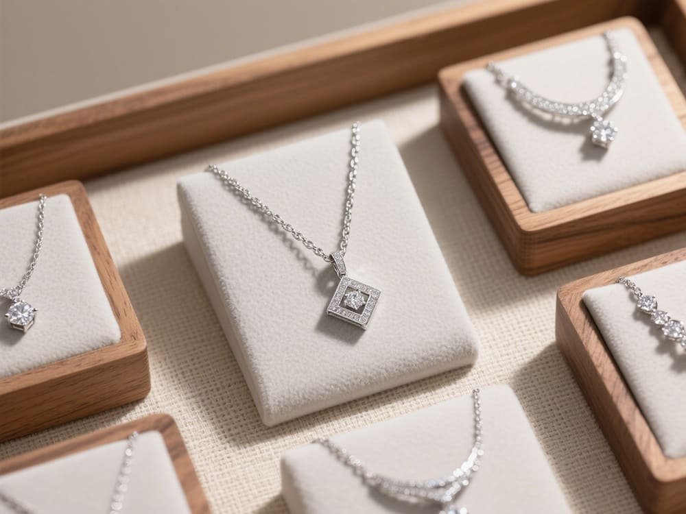 silver necklace