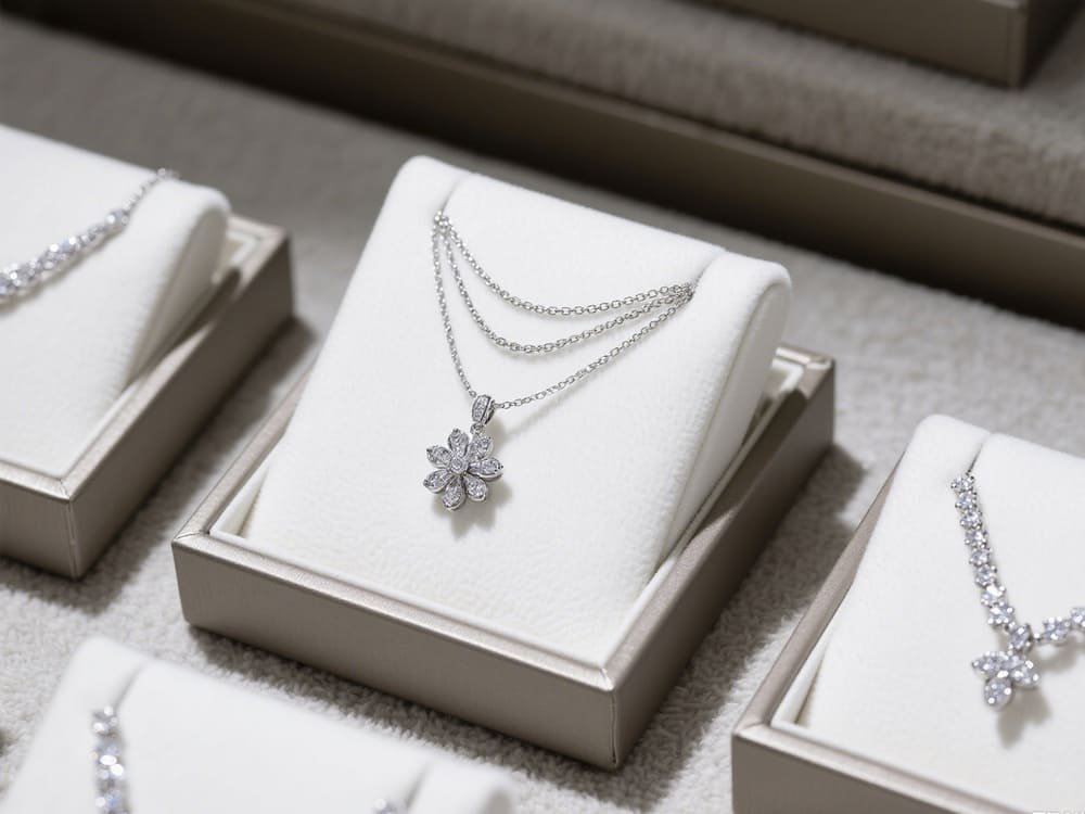 silver necklace
