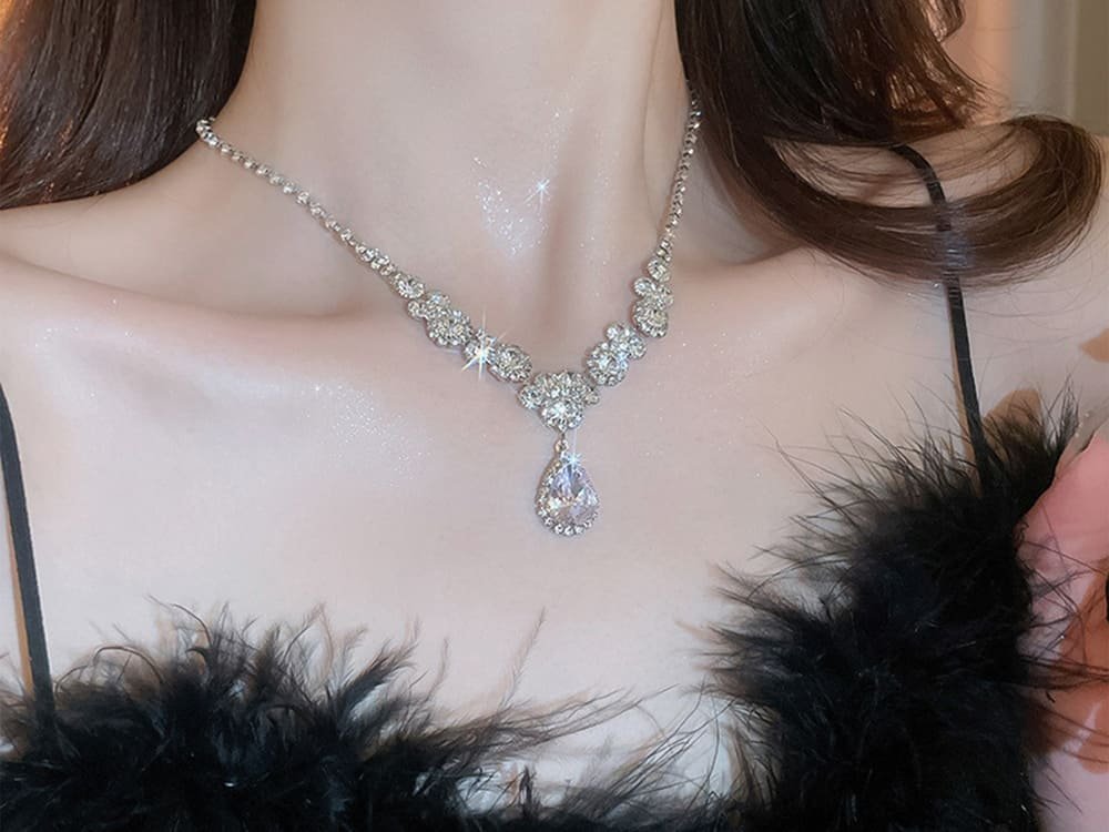 silver necklace
