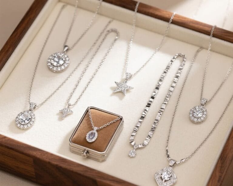 silver necklace