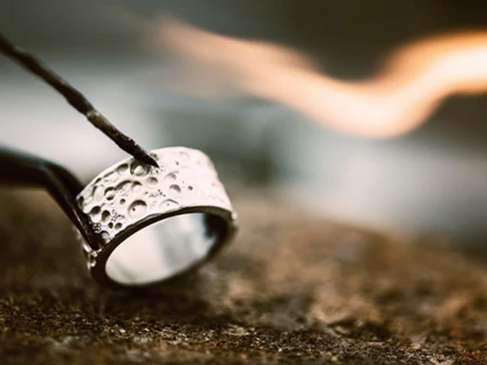 Silver jewellery soldering