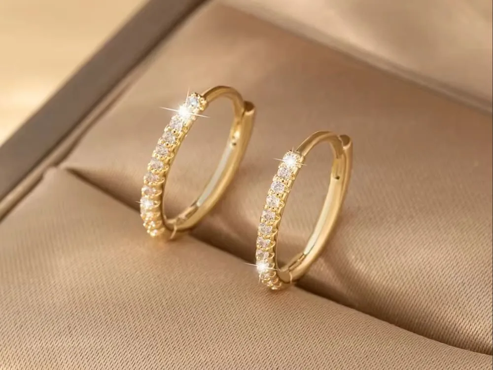 brass earrings