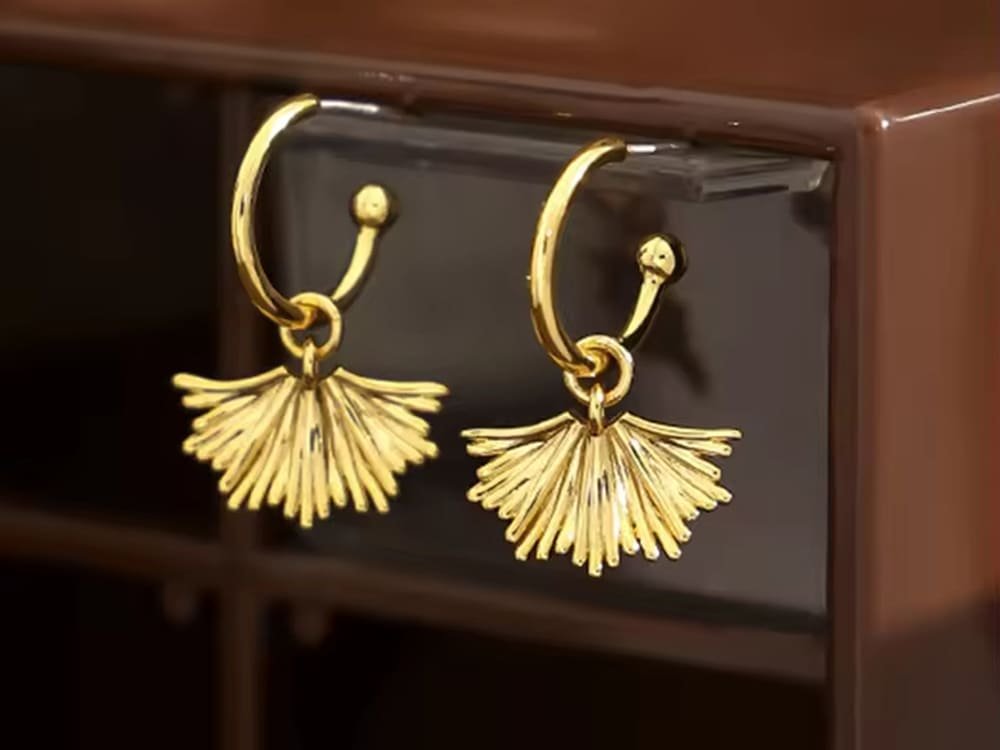 brass earrings