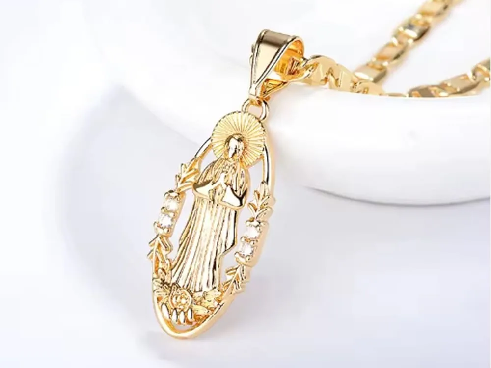 brass necklace