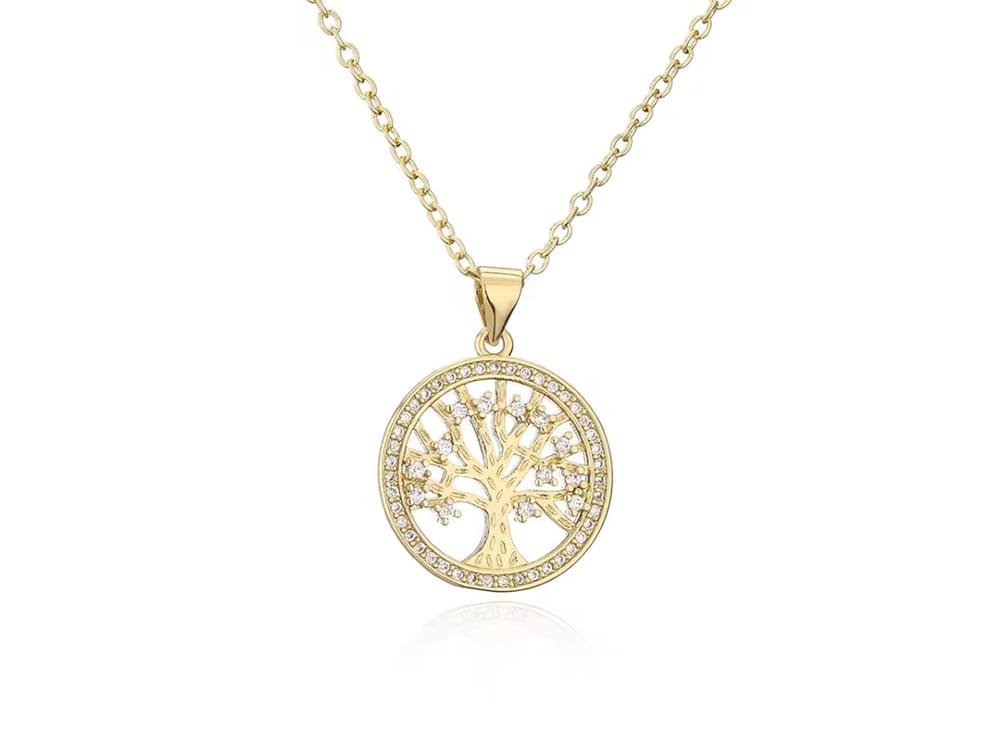 brass necklace