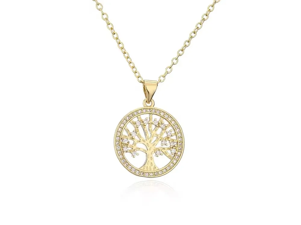 brass necklace