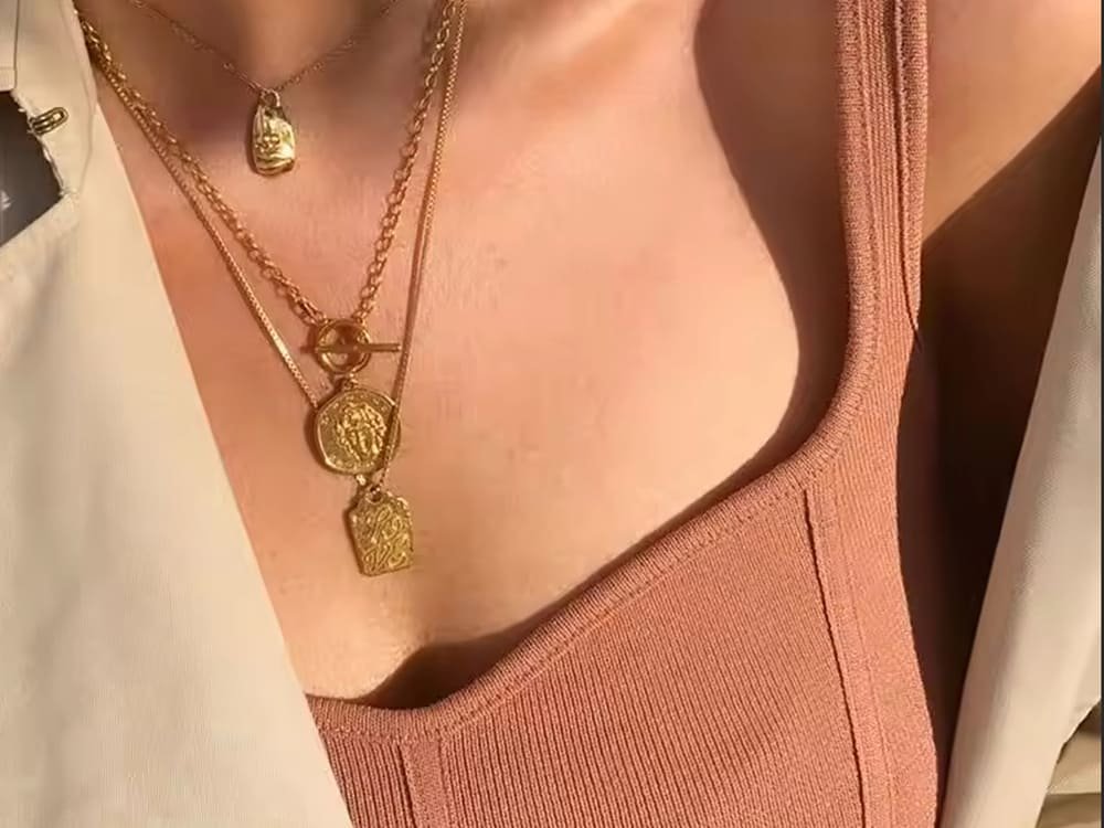 brass necklace