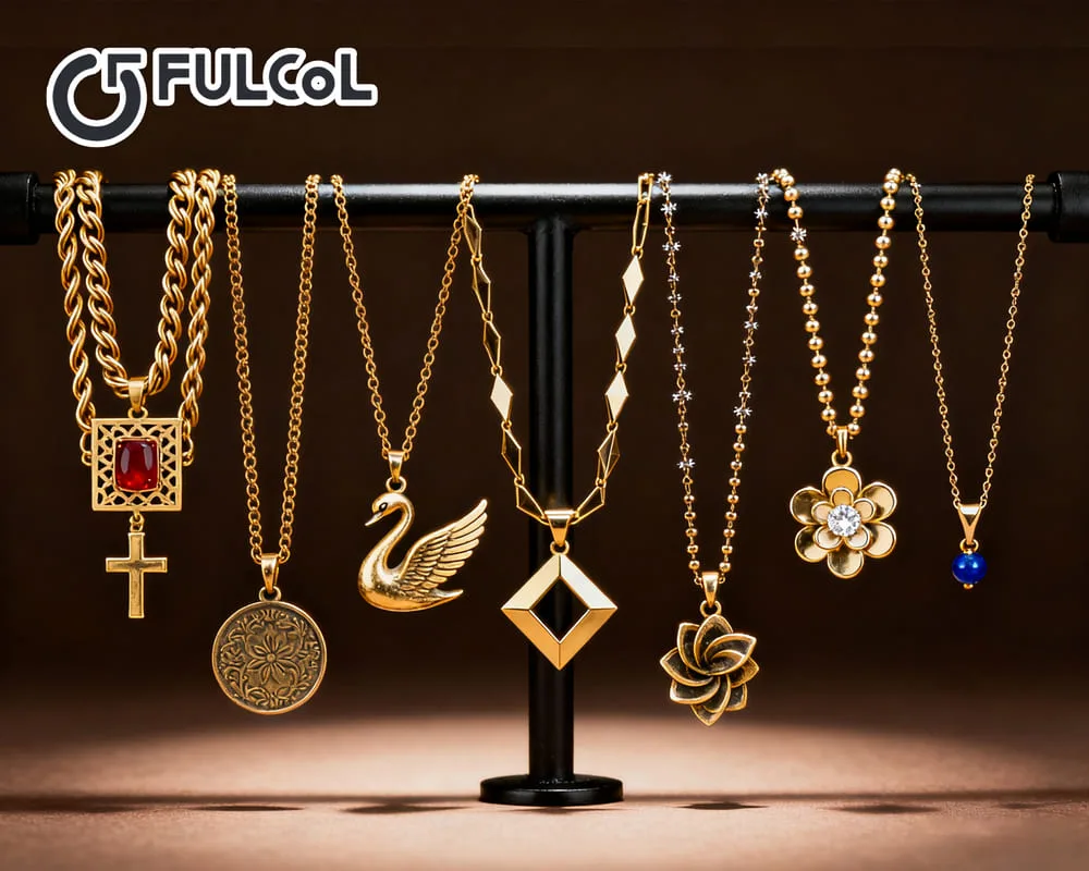 brass necklace