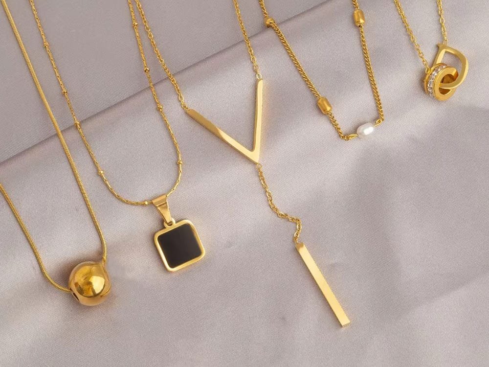 brass necklace