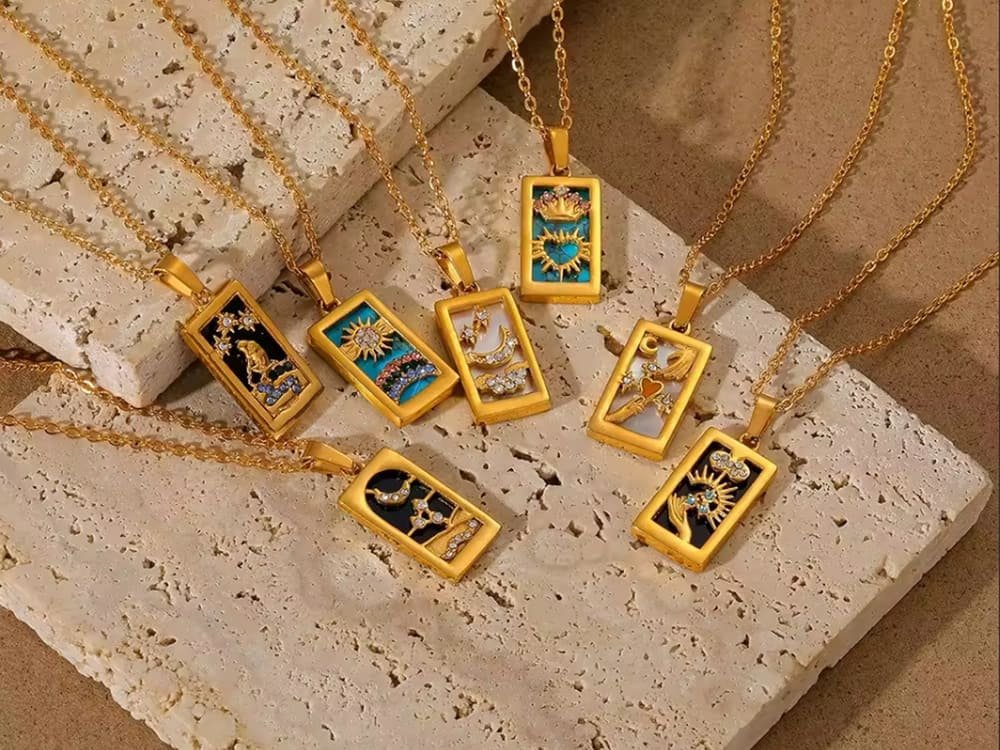Custom brass necklace