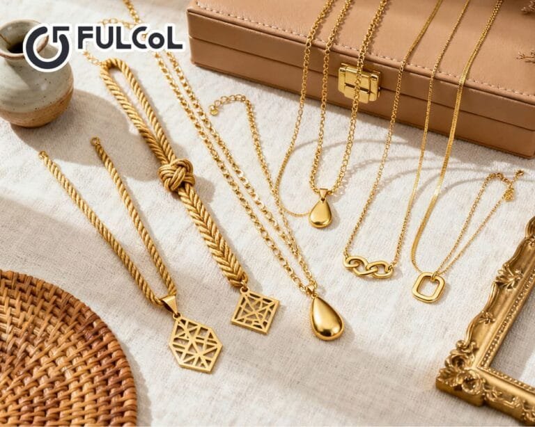 Custom brass necklace