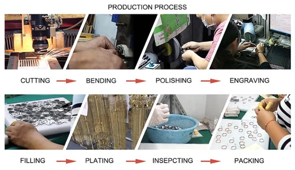 Earring production process