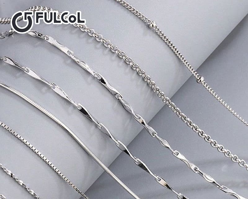 Silver Necklace Manufacturer Popular Chain Style