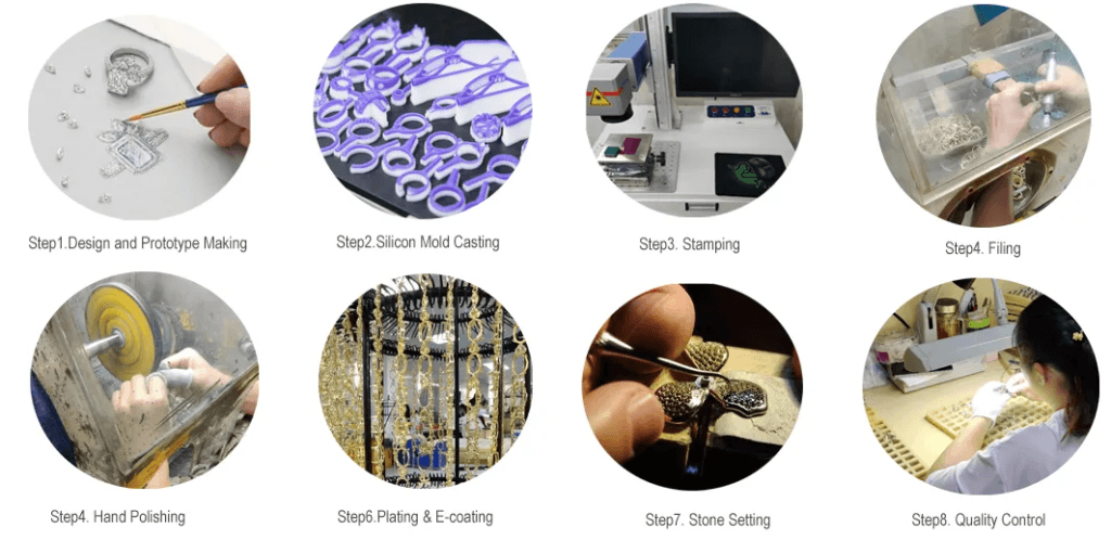 Silver Jewelry Factory Production Process