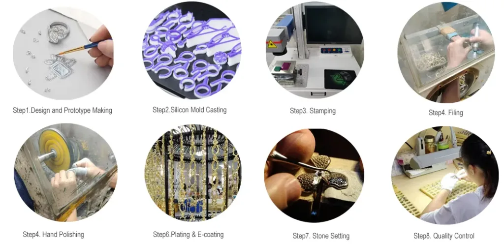 Silver Jewelry Factory Production Process