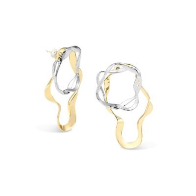 geometric drop earrings