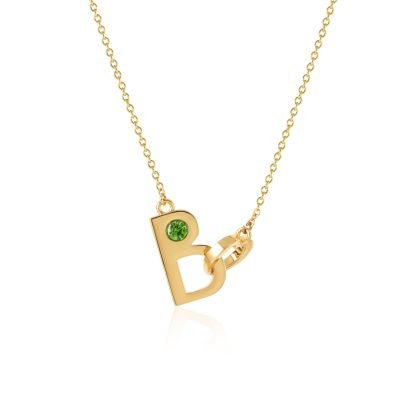 letter B pendant necklace