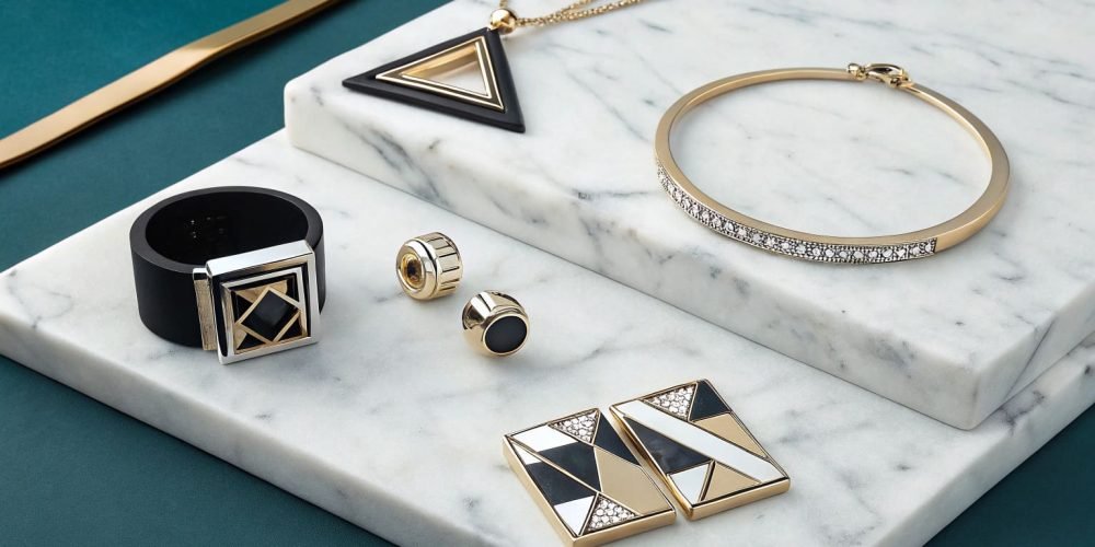 modern-geometric-jewelry-on-a-sleek-marble-slab-bo modern-geometric-jewelry-on-a-sleek-marble-slab-bo